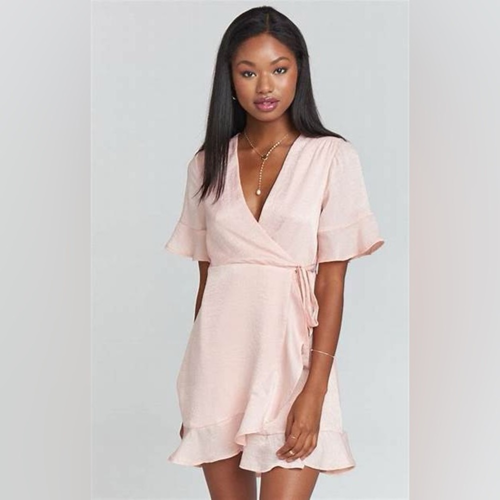 Evelyn mini wrap dress